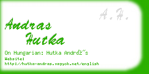 andras hutka business card